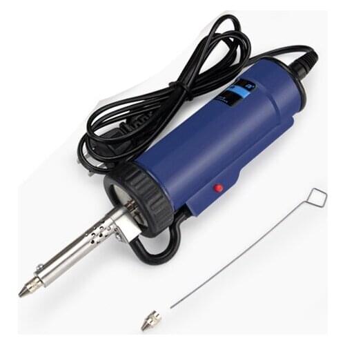 Electric tin sucker portable strong desoldering tin suction vacuum pump metal head electric heating dual-use tin suction pen
