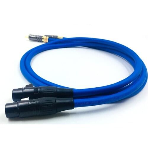 HiFi Cardas XLR Female to RCA Male Cable Hi-end 2XLR to 2RCA Cable with gold-plated plugs