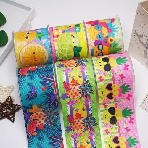 Cartoon Printed Grosgrain Ribbons For Hair Bows Craft Suppliers 56475