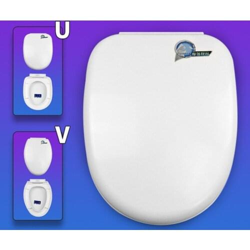 Toilet Seat Cover Damped damping Toilet Lid plastic Round Tip Cover Thickened V-type U-type Toilet Bowl Covers Can Use 50 years
