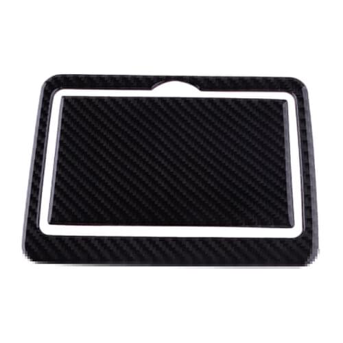 2Pcs Carbon Fiber Car Rear Seat Water Cup Holder Panel Cover fit for Infiniti Q50 2014 2015 2016 2017 2018 2019