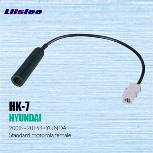 Liislee Car Radio Antenna Adapter Cable Wire For Hyundai 2009~2015 Aftermarket Stereo CD DVD GPS Installation Kits Accessories