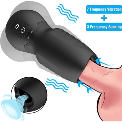 Mens Sports Masturbation Device Mens Penis Sucking Trainer Glans oral sex Sucking Massager Adult Airplane Cup Sex Toys For Men