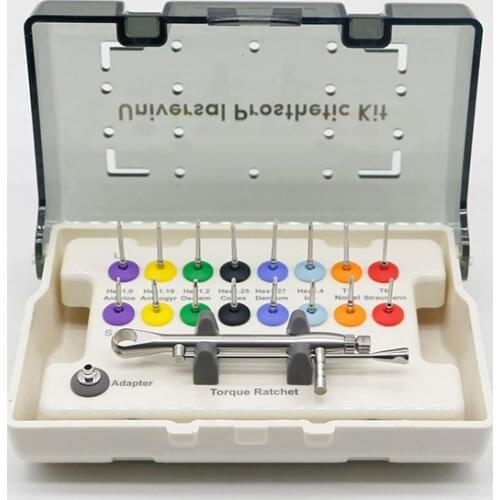 Dental Implant Screwdriver Universal Restoration Tools Kit Repair Torque Wrench 16 Pcs Screw Driver