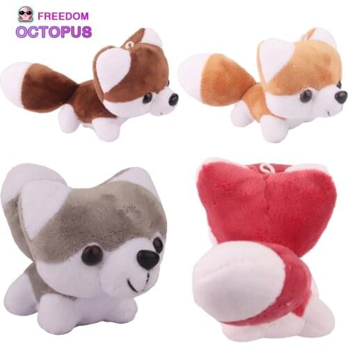 New Cute Multi-color Plush Stuffed Toys Siberian Husky Dog Hand Puppet Toy For Doll Children Girls Best Birthday, Festival Gift