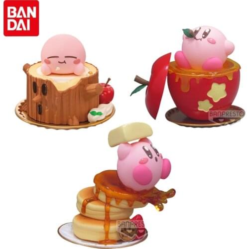 Bandai Genuine CANDY TOY Kirby Paldolce Collection Vol.1 Cute Kirby Anime Action Figure Collection Model Toys Gifts For Children