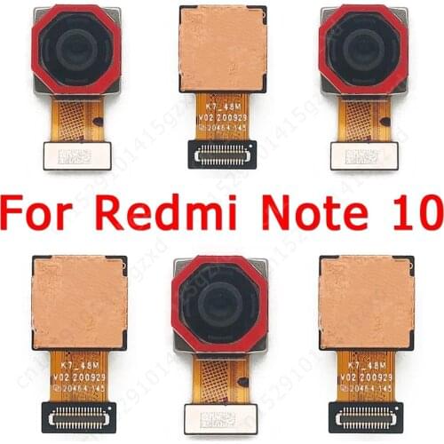 Original Rear View Back Camera For Xiaomi Redmi Note 10 Main Backside Big Camera Module Flex Replacement Spare Parts