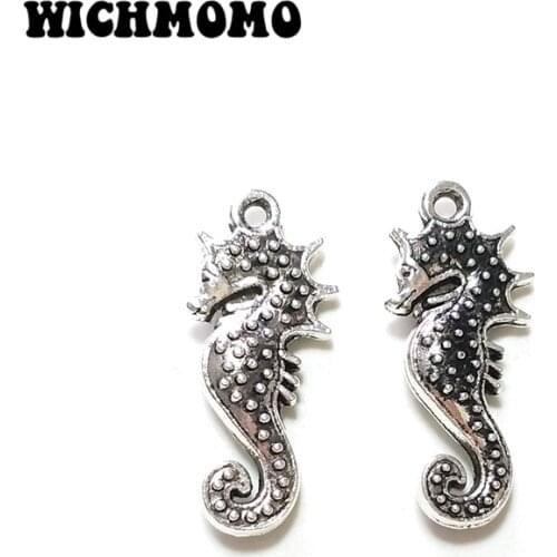New 10piece 22*12MM New Retro Zinc Alloy Sea Horses Charms Pendants for DIY Necklace Jewelry Accessories Free Shipping