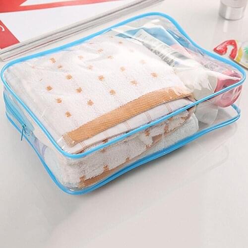 Clear Transparent PVC Outdoor Travel Cosmetic Make Up Toiletry Bag Zipper Pouch Waterproof and dustproof storage toilet bag hot