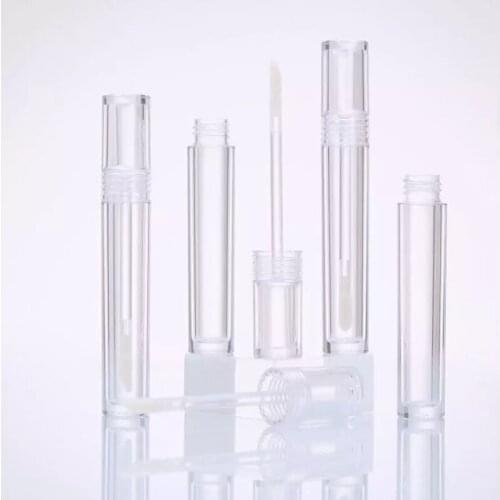 10-100PCS 5ml Empty Lip Gloss Tube,DIY Round Portable Liquid Lipstick Bottle Clear Lip Gloss Bottle Lipgloss Tubes Wholesale