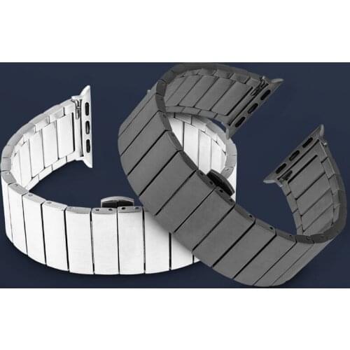 Stainless Steel strap for Apple Watch band 44mm 40mm iWatch band 42mm/38mm Butterfly Metal Bracelet Apple watch serie 5 4 3 se 6