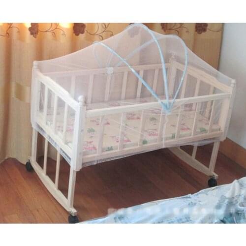 Baby Cradle Bed Mesh Mosquito Nets Foldable Summer Baby Arched Mosquitos Nets Portable Crib Netting For Infant Baby Cradle