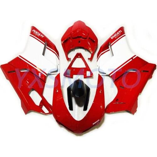 Brand new ABS fairing 1098 1198 848 red white bodywork fairing kit 2007 2008 2009 2010 2011