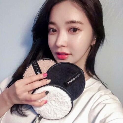Lazy Special Cleansing Powder Puff Eye and Face Deep Clean Fiber Cleansing Cotton Removable Cotton Pad Light Water-savin