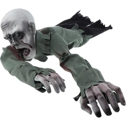 Scary Crawling Zombie Halloween Haunted House Home Bar Floor Decor
