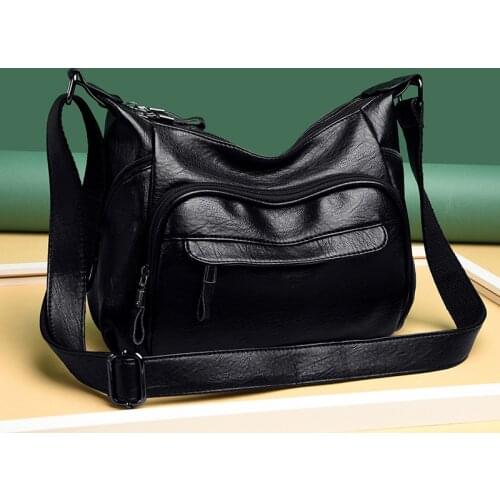 Shoulder Bag Travel Bags Summer Sale Women PU Leather Crossbody Bags New Large Capacity Tote Bags Elegant Female Multi Pocket