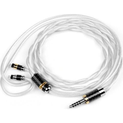 2.5mm 3.5mm 4.4mm 0.78mm 2Pin Rhodium-Plated Earphone Upgrade Cable Gold Silver Copper Palladium 64tia Sun God Hybrid Hinge Line