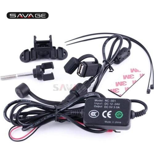 12V-24V USB Charger Port Charging for Mobile Phone GPS Navigation Motorcycle Accessories Waterproof USB Charge Outlet