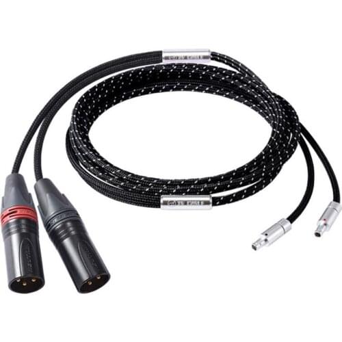 ZY Fanmusic Cable Headphone upgrade cable for HD800 HD800S HD820 Four-core twisted pair single crystal copper