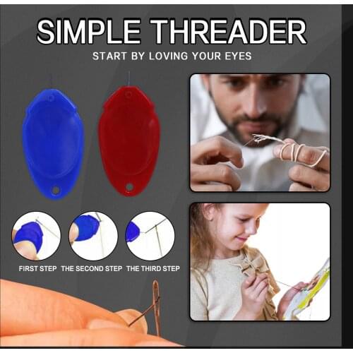 10pcs/lot DIY Threader Elderly Guide Needle Easy Device Automatic Thread Sewing Tools Multicolor Sewing DIY Craft Accessories