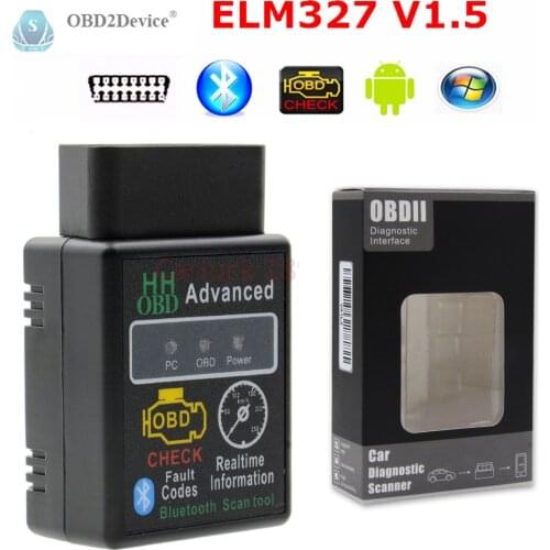 2019 Best Super HH ELM 327 bluetooth v1.5 OBD2 Scanner mini elm327 Bluetooth Smart Car Diagnostic Interface ELM 327 V2.1