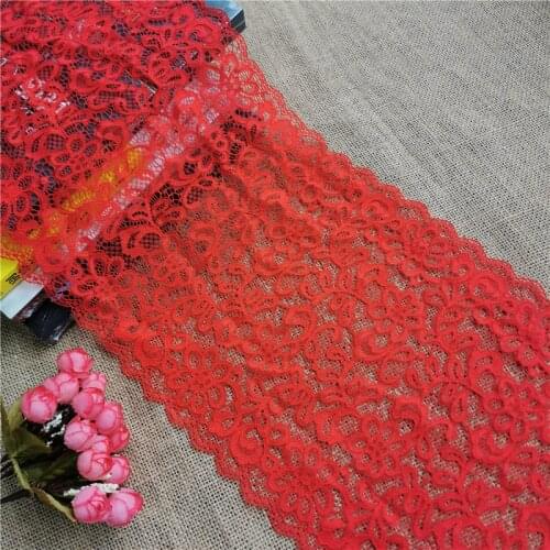 E2005 width 24cm high quality lace lace ribbon wide stretch African lace lace ribbon used for crafts decoration Diy