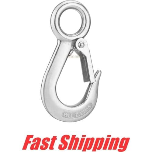 304 stainless steel 304 Stainless Steel Round Eye Lifting Snap Hook Directional hook cargo snap hook Boat hardware accessories