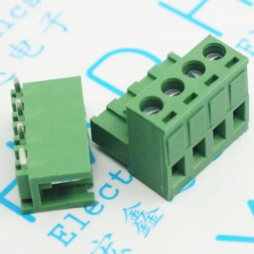 5.08 MM KF2EDG - 4 p elbow the plug type terminal male female head of a curved needle 100pcs/lot