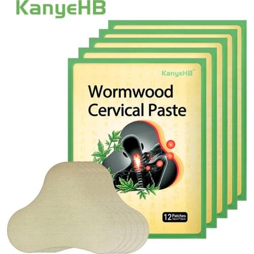 60pcs Neck Massage Patch Joint Cervical Spondylosis Body Back Pain Relief Sticker Rheumatoid Arthritis Wormwood Medical Plaster