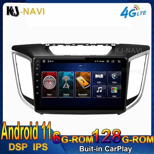 One Din Android 11 For Hyundai Creta IX25 2015-2019 Car Radio Video Player GPS Multimedia Navigation stereo No DVD