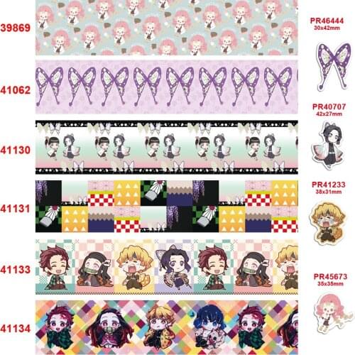 Free shipping 2020 new arrival 50yards cartoon printed grosgrain ribbons39869