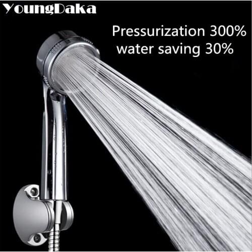 Free Shipping Bathroom Accessories,Shower Handheld ABS Water-Saving Shower Head ,Supercharged Rainful Shower Hand Held Shower