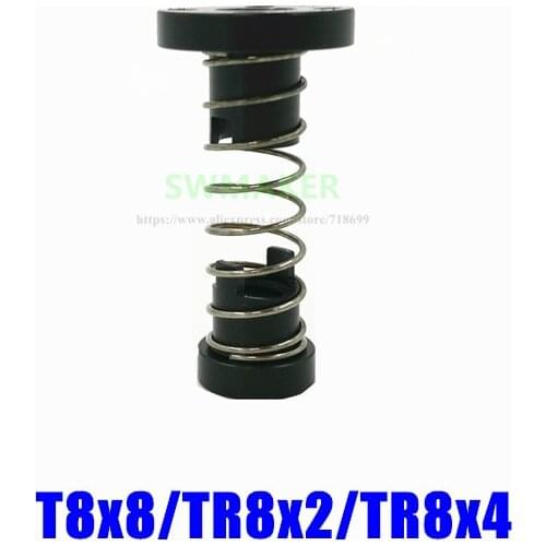 SWMAKER Delrin Anti-Backlash Silent Nut for 8mm T8x8/TR8x2/TR8x4 Lead Screw Trapezoidal ACME lead screw nut