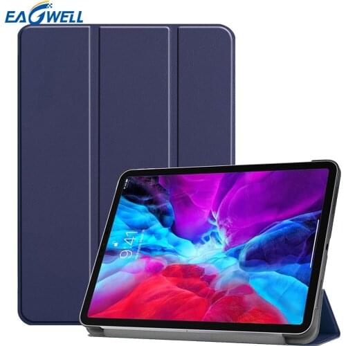 Tablet Cover for iPad Pro 12.9 2020 4th Generation A2229 Folio Flip Tri-folding Magnetic Smart Case for iPad Pro 12.9 inch 2018