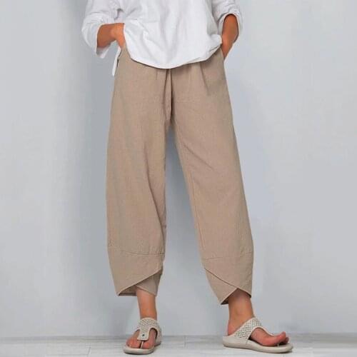 DAPHLIAC Women's Trousers Harem Pants