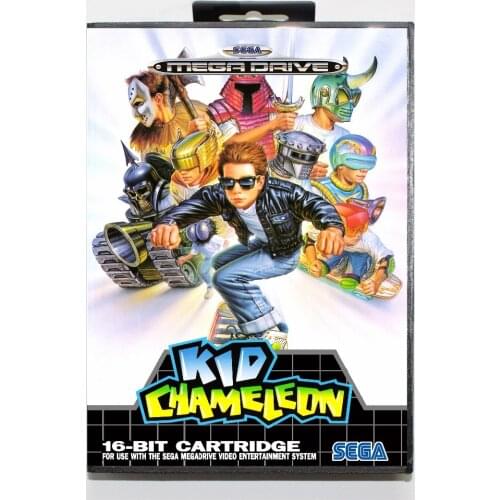 Kid chameleon 16 bit SEGA MD Game Card With Retail Box For Sega Mega Drive For Genesis