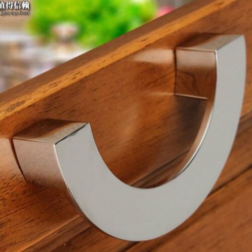 JD Modern Style Polish Cabinet Handles Zinc Alloy Cupboard Drawer Door Pull Handle And Knobs Kitchen Furniture Handle Hardware