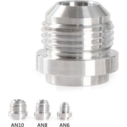 JKdreamercar AN6 AN8 AN10 MALE ALUMINUM WELD ON FITTING BUNG