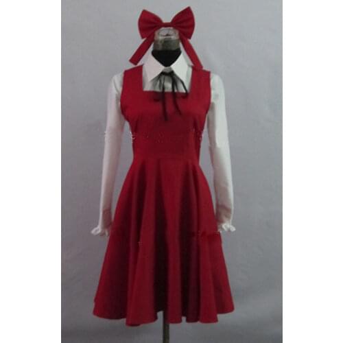The Witchs House Ellen Red Dress Game Cosplay Costume F008