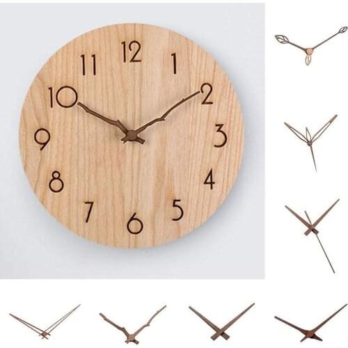 1pcs Creative Wooden Pointers DIY Wall Clock Hands 10-12 Inch Clock Walnut Wood Needle Quartz Clock Replace Part Accessories