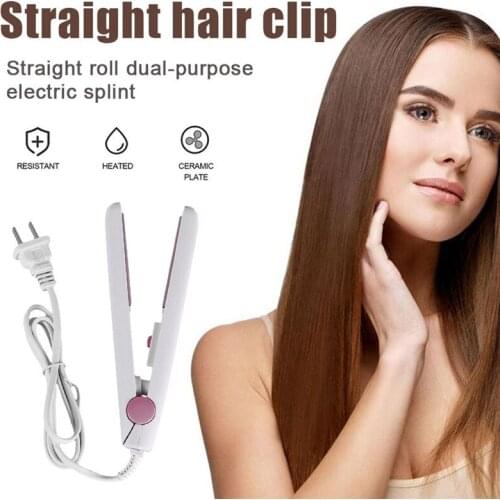 Hot Sale Mini 5 Colors Hair Straightener Curling hair clipper Hair Crimper Curling Straightening Tools Easy to Take