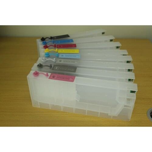 8pcs color 220ml Refillable ink cartridge for Epson 4800 large format printer 4800 refillable ink cartridge