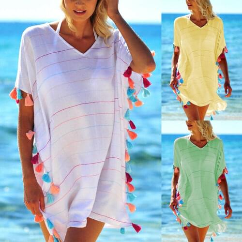 Fashion Women New Summer Chiffon Casual Bikini Cover Up Swimwear Bathing Suit Beach Dress