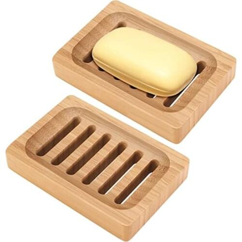 Natural Bamboo Soap dish For bathroom Eco-friendly Soap Holder Bathroom Accessorie