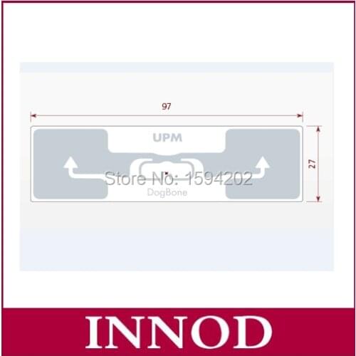 Disposable impinj monzachip timing systems for sale rfid wet inlay uhf DOGDONE stickers for marathon bib/shoes/wristband tag