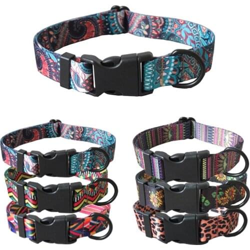 Chihuahua Adjustable Pet Dog Collar Harness For Small Medium Puppy Teddy Bulldog Supplies Safety Belt Straps Rainbow