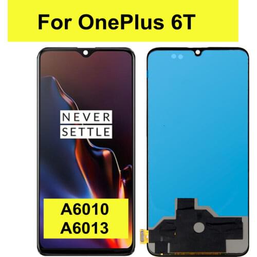 TFT 6.41“ For Oneplus 6T LCD Display Touch Screen Digitizer Glass Assembly 1+ 6T for One Plus 6 T A6010 A6013 Display