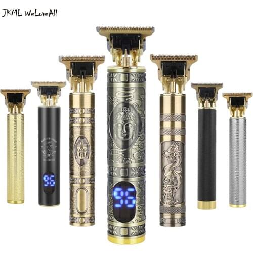 USB Hair Trimmer barber LCD Hair Clipper Machine hair cutting Beard Trimmer 0mm Men Barber Hair Cutting haircut Styling Tool