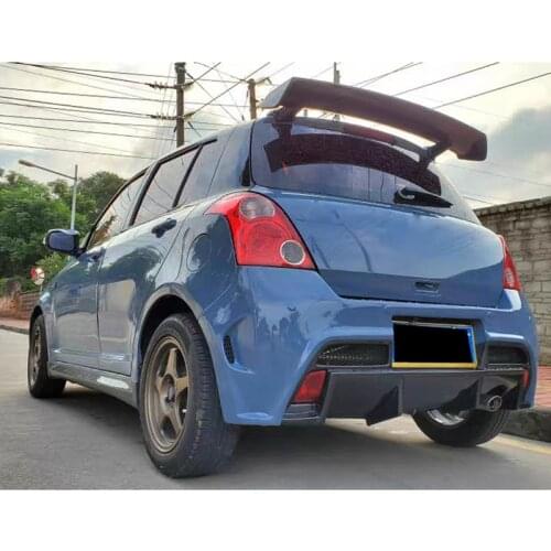 Rear Roof Spoiler Fit for Suzuki Swift ZC11 ZC71 ZC31S Mk3 2005-2012 M Style Wing Auto Part Body Kits
