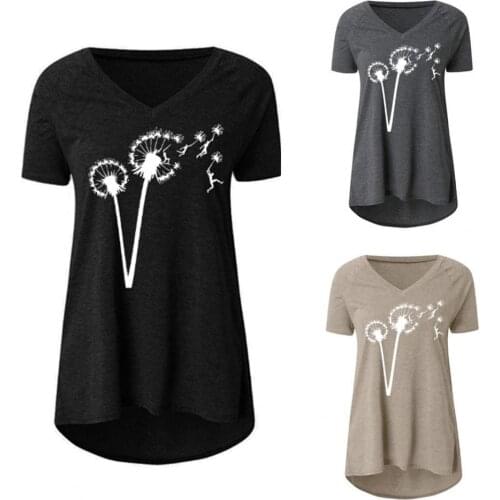 50%HOT Blouse Short Sleeve Soft Mid-length Ladies V Neck Solid Color Tops for Daily Life